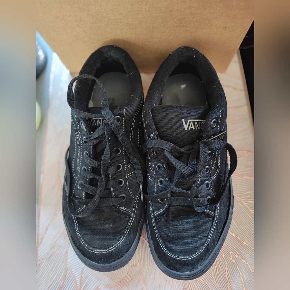 Vans Men's Black Canvas Sneakers